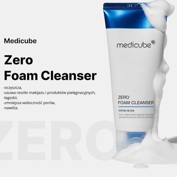 PROMOCJA-Pianka-czyszczaca-Zero-Foam-Medicube-120-ml-Typ-skory-Tlusta Pianka czyszcząca Zero Foam, Medicube, 120 ml